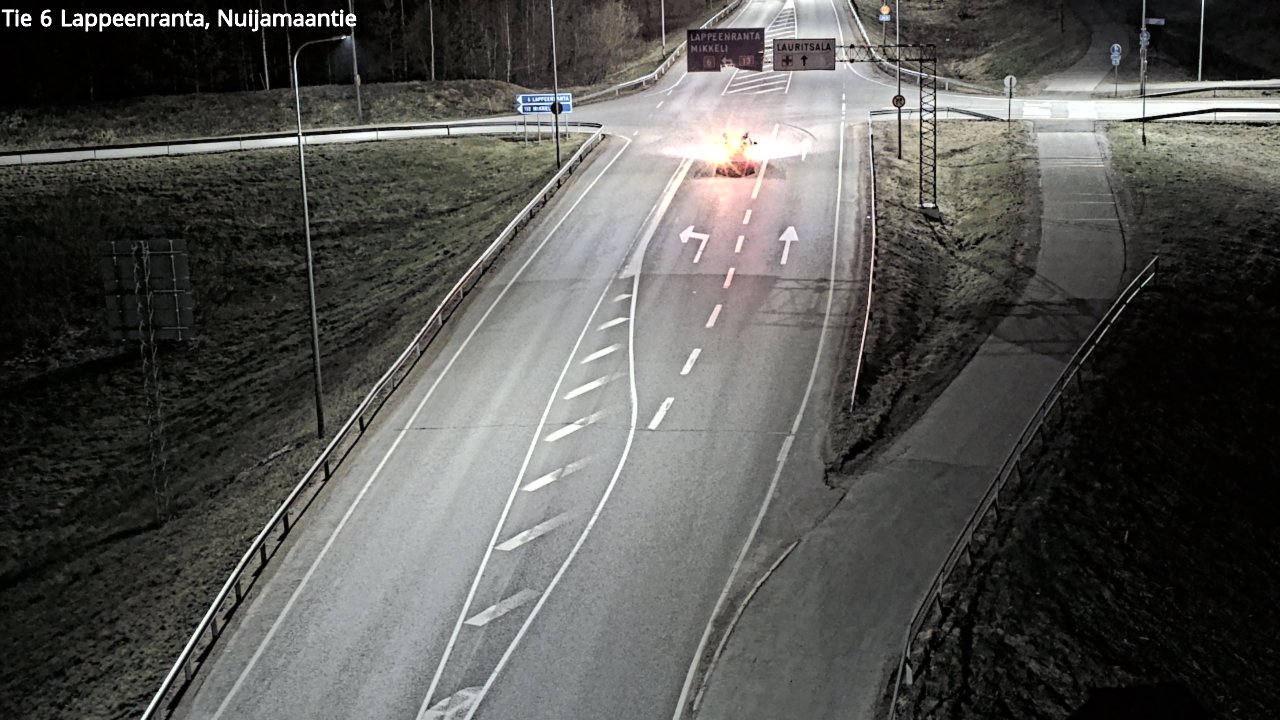 Weather Camera Image Road 6 Lappeenranta, Nuijamaantie, Lappeenranta, Etelä-Karjala