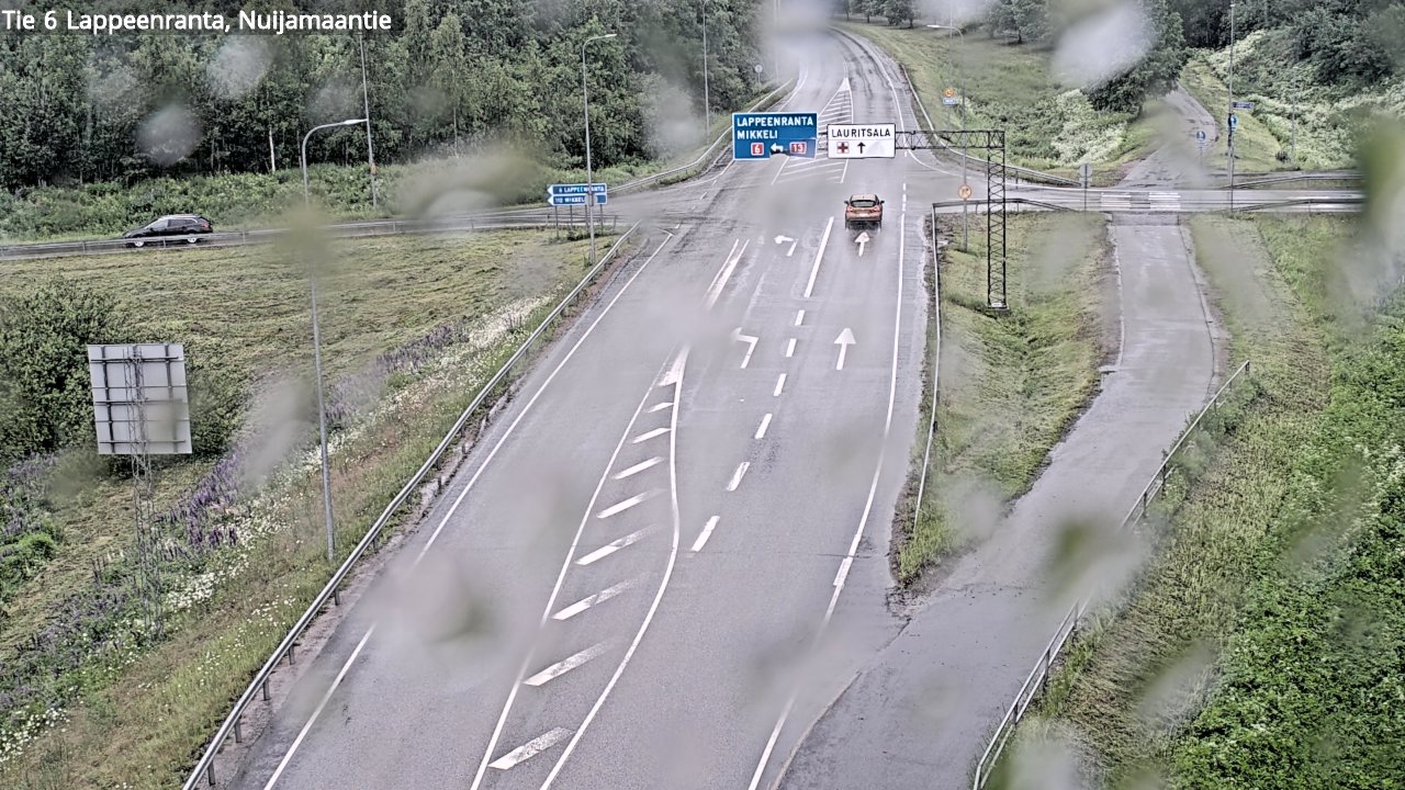 Weather Camera Image Road 6 Lappeenranta, Nuijamaantie, Lappeenranta, Etelä-Karjala