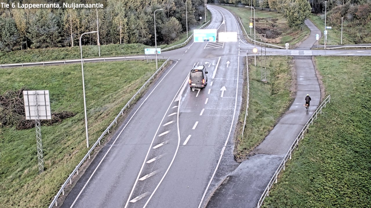 Weather Camera Image Road 6 Lappeenranta, Nuijamaantie, Lappeenranta, Etelä-Karjala