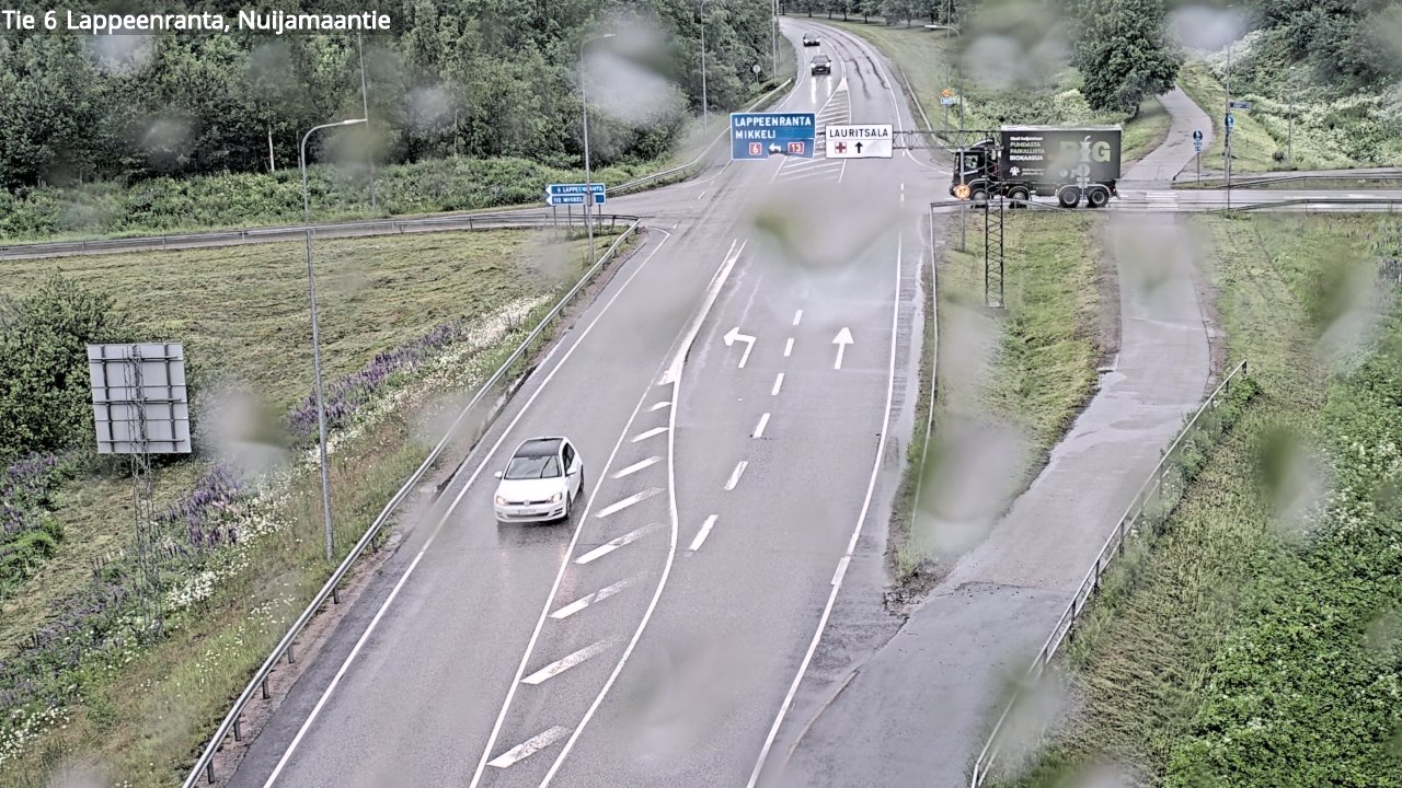 Weather Camera Image Road 6 Lappeenranta, Nuijamaantie, Lappeenranta, Etelä-Karjala