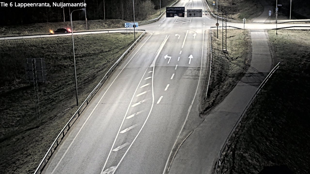 Weather Camera Image Road 6 Lappeenranta, Nuijamaantie, Lappeenranta, Etelä-Karjala