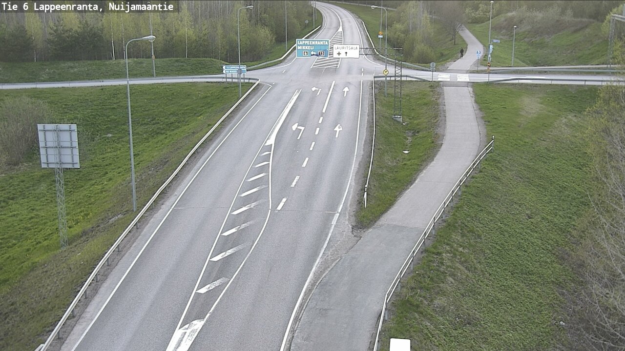 Weather Camera Image Väg 6 Villmanstrand, Nuijamaantie, Lappeenranta, Etelä-Karjala