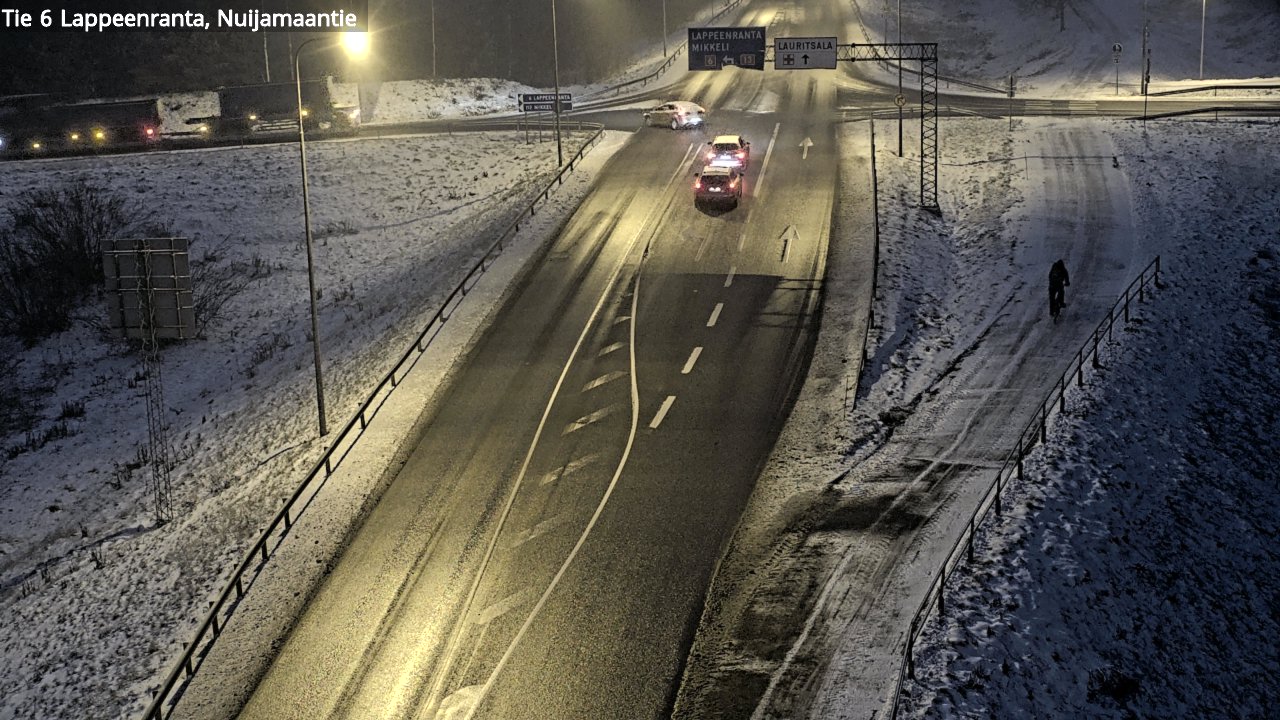 Weather Camera Image Road 6 Lappeenranta, Nuijamaantie, Lappeenranta, Etelä-Karjala