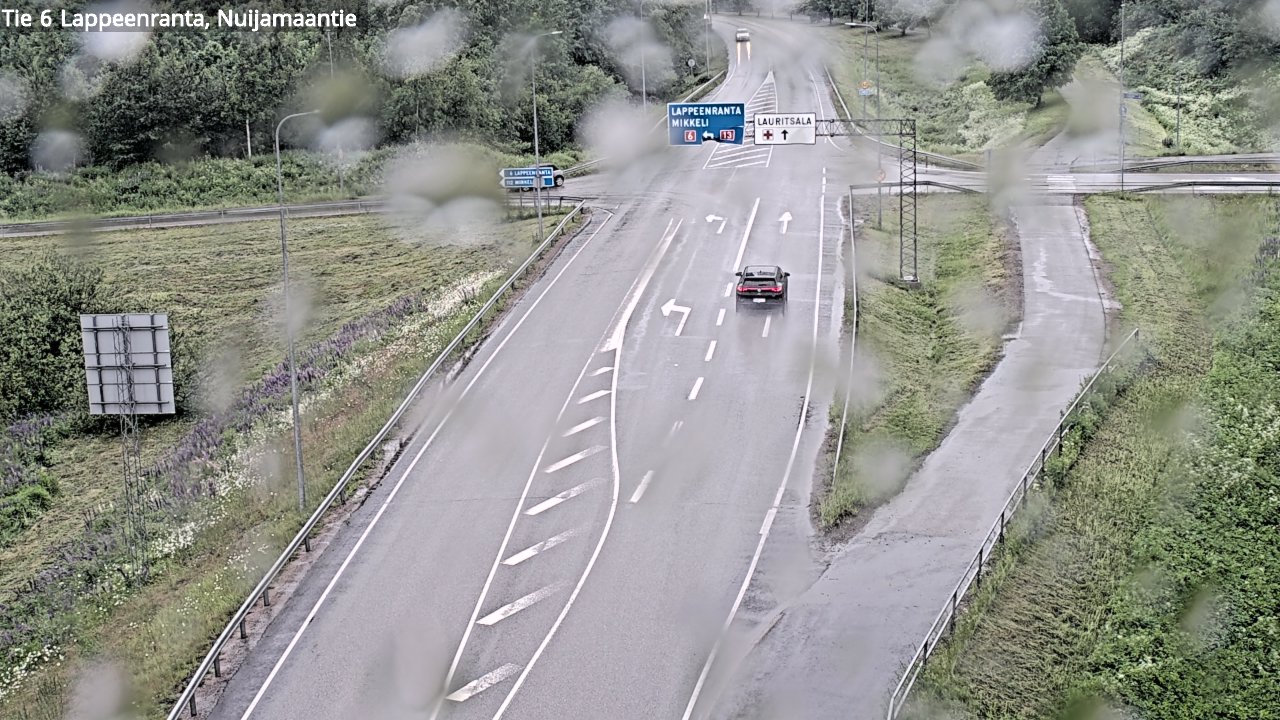 Weather Camera Image Road 6 Lappeenranta, Nuijamaantie, Lappeenranta, Etelä-Karjala