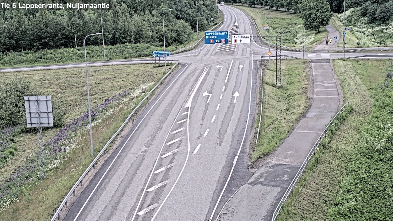 Weather Camera Image Road 6 Lappeenranta, Nuijamaantie, Lappeenranta, Etelä-Karjala