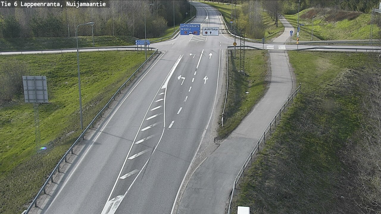 Weather Camera Image Road 6 Lappeenranta, Nuijamaantie, Lappeenranta, Etelä-Karjala