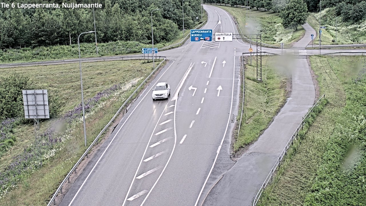 Weather Camera Image Road 6 Lappeenranta, Nuijamaantie, Lappeenranta, Etelä-Karjala