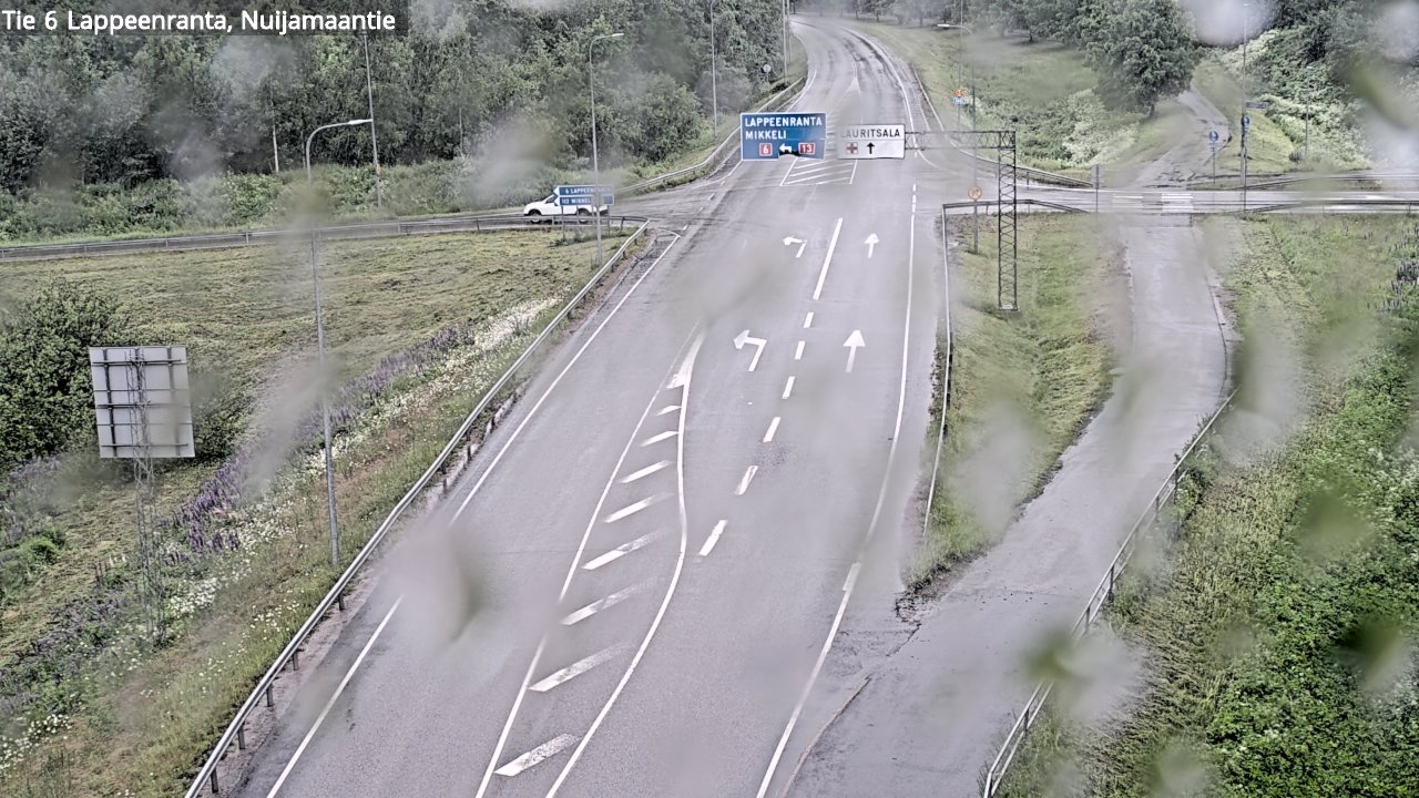 Weather Camera Image Road 6 Lappeenranta, Nuijamaantie, Lappeenranta, Etelä-Karjala