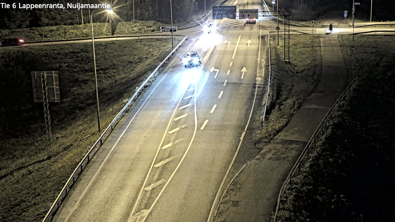 Weather Camera Image Väg 6 Villmanstrand, Nuijamaantie, Lappeenranta, Etelä-Karjala