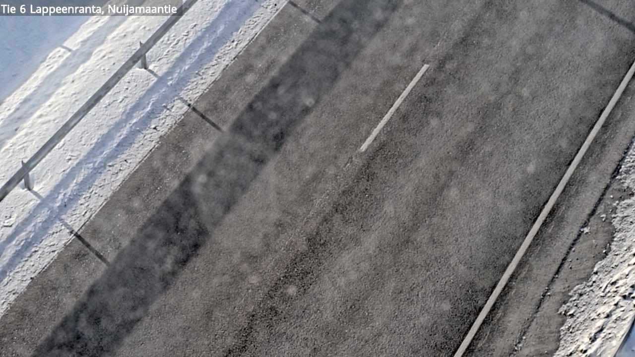 Weather Camera Image Road 6 Lappeenranta, Nuijamaantie, Lappeenranta, Etelä-Karjala