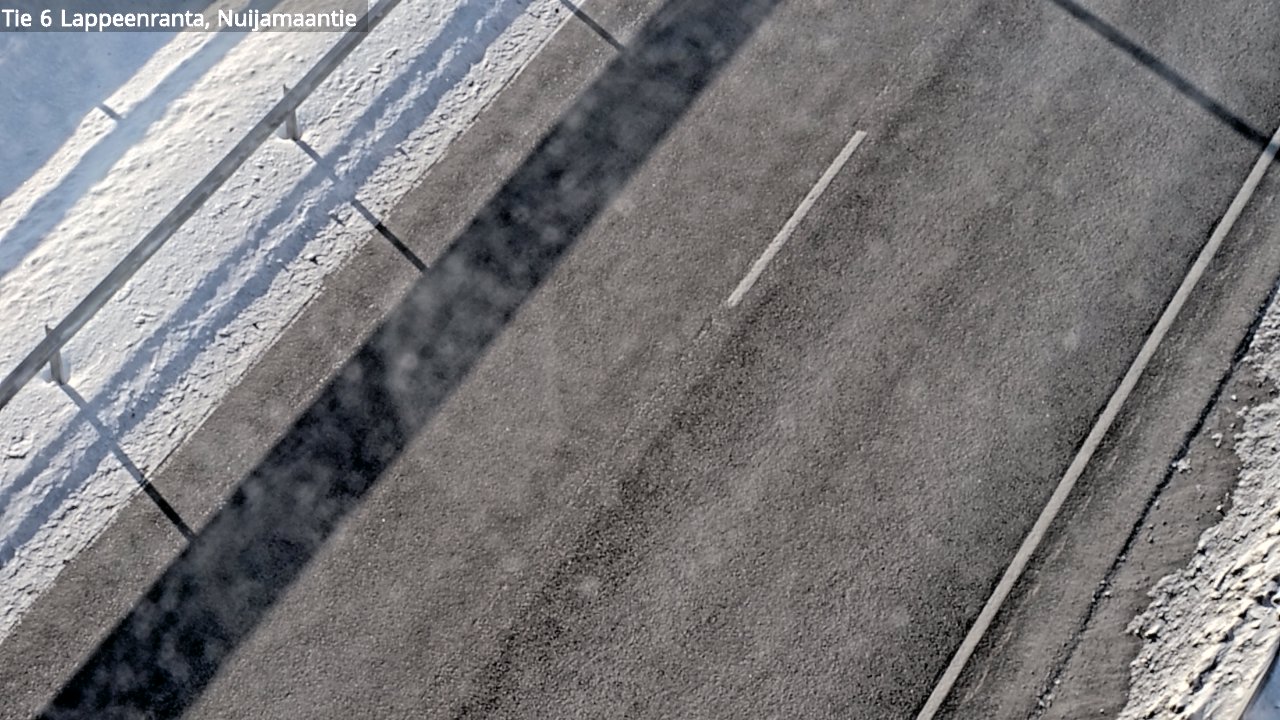 Weather Camera Image Road 6 Lappeenranta, Nuijamaantie, Lappeenranta, Etelä-Karjala