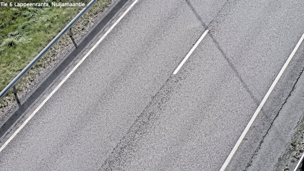 Weather Camera Image Road 6 Lappeenranta, Nuijamaantie, Lappeenranta, Etelä-Karjala