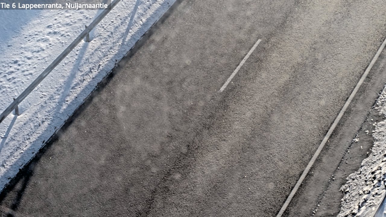 Weather Camera Image Road 6 Lappeenranta, Nuijamaantie, Lappeenranta, Etelä-Karjala