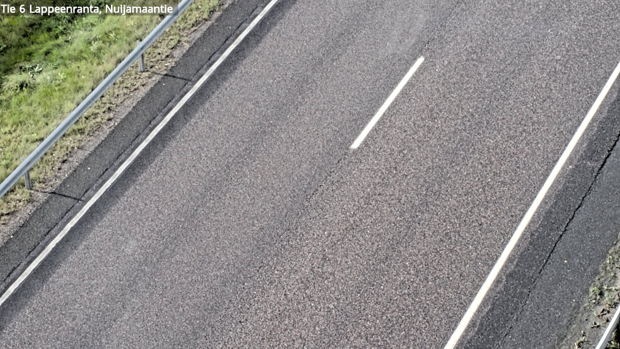 Weather Camera Image Road 6 Lappeenranta, Nuijamaantie, Lappeenranta, Etelä-Karjala