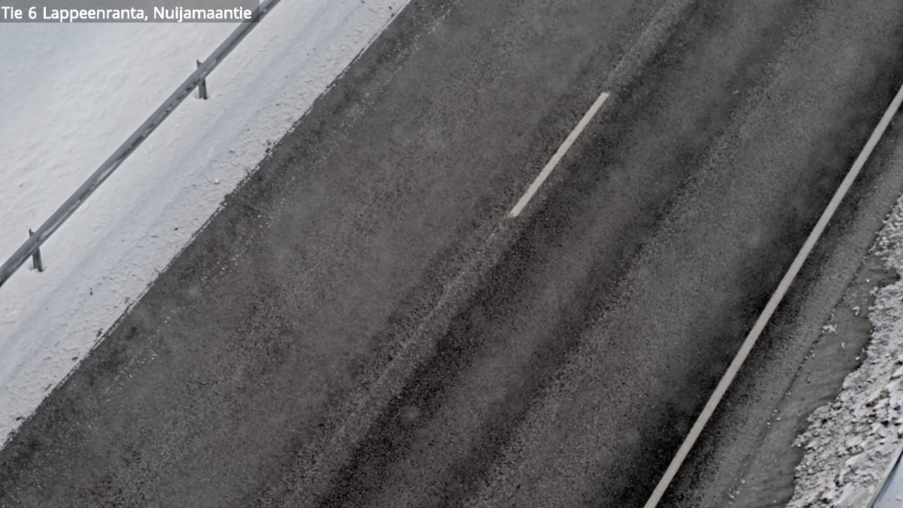Weather Camera Image Road 6 Lappeenranta, Nuijamaantie, Lappeenranta, Etelä-Karjala