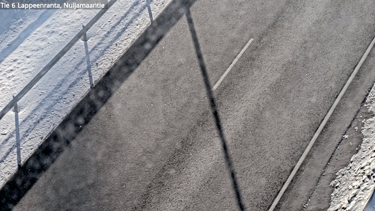 Weather Camera Image Road 6 Lappeenranta, Nuijamaantie, Lappeenranta, Etelä-Karjala