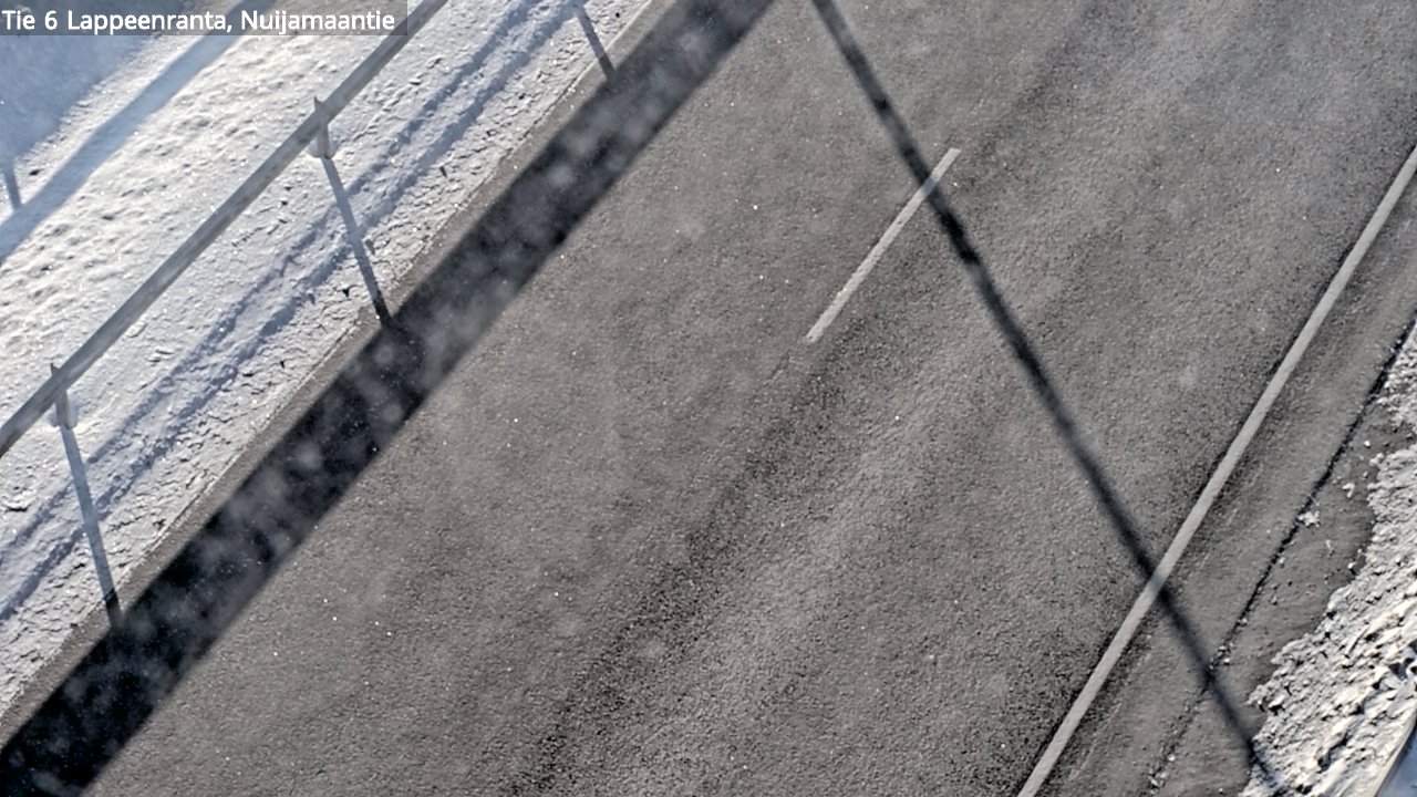 Weather Camera Image Road 6 Lappeenranta, Nuijamaantie, Lappeenranta, Etelä-Karjala