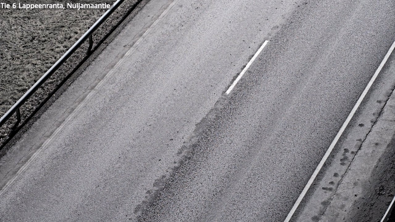 Weather Camera Image Road 6 Lappeenranta, Nuijamaantie, Lappeenranta, Etelä-Karjala