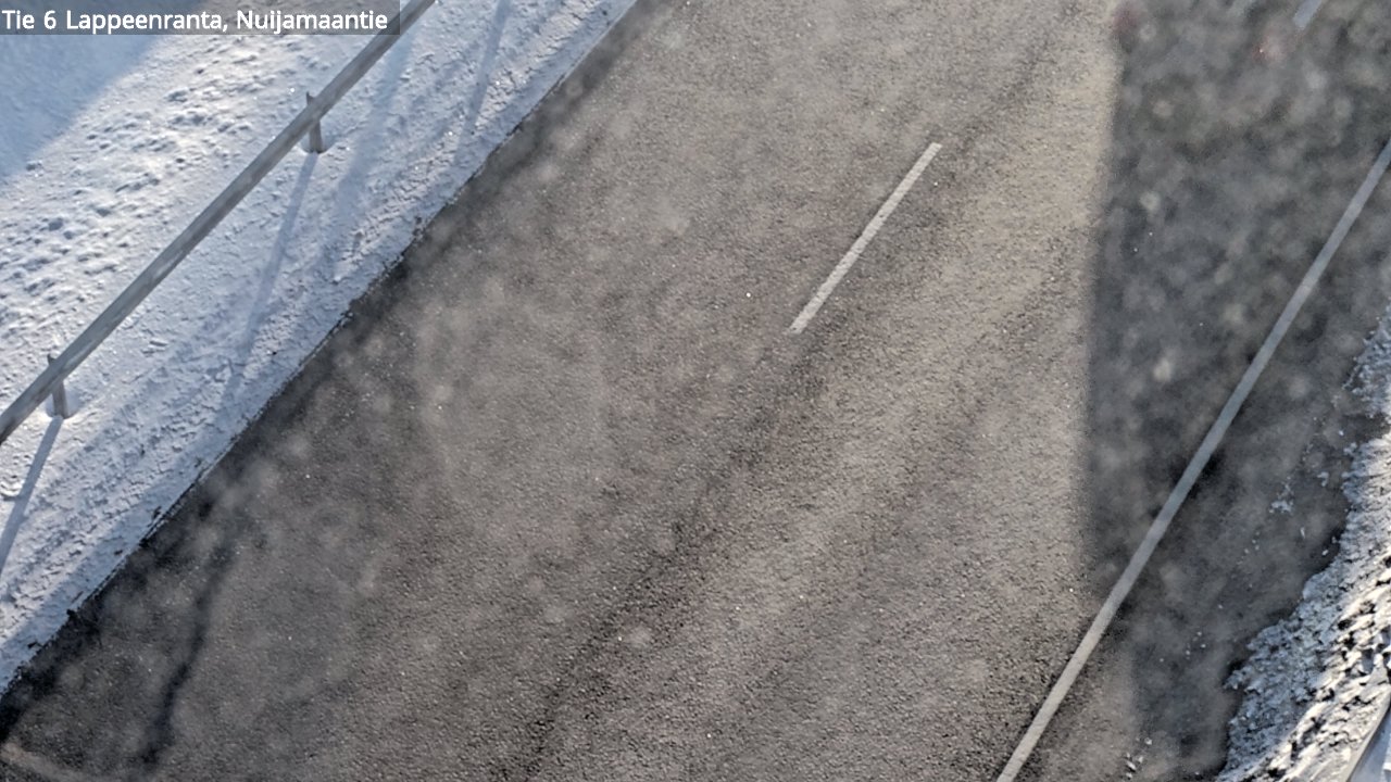Weather Camera Image Road 6 Lappeenranta, Nuijamaantie, Lappeenranta, Etelä-Karjala