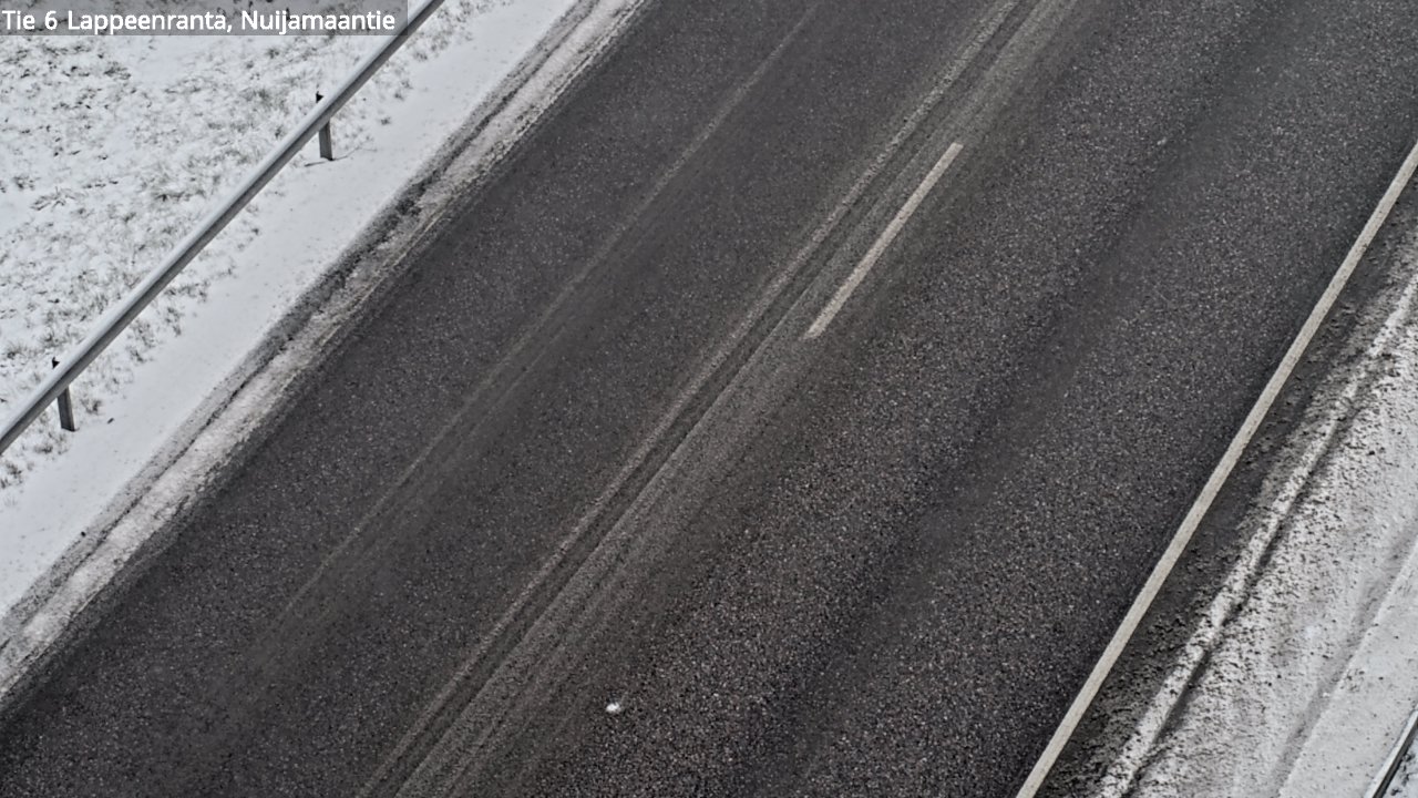 Weather Camera Image Väg 6 Villmanstrand, Nuijamaantie, Lappeenranta, Etelä-Karjala