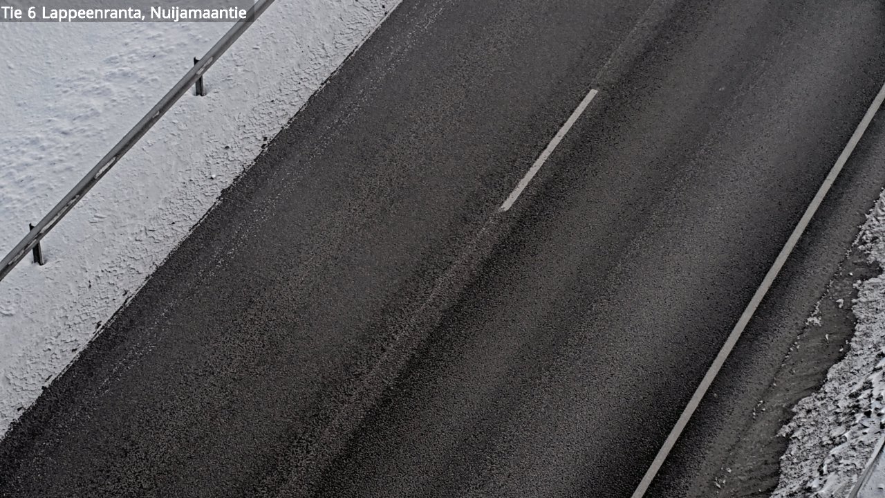 Weather Camera Image Väg 6 Villmanstrand, Nuijamaantie, Lappeenranta, Etelä-Karjala