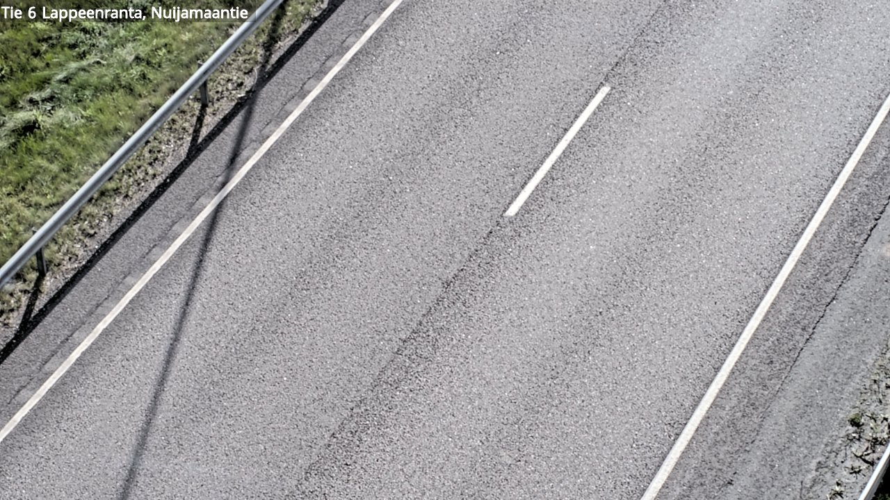 Weather Camera Image Road 6 Lappeenranta, Nuijamaantie, Lappeenranta, Etelä-Karjala