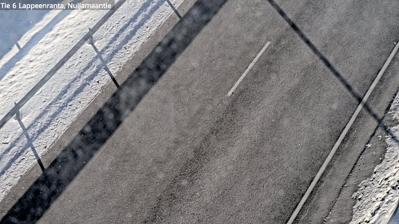 Weather Camera Image Road 6 Lappeenranta, Nuijamaantie, Lappeenranta, Etelä-Karjala