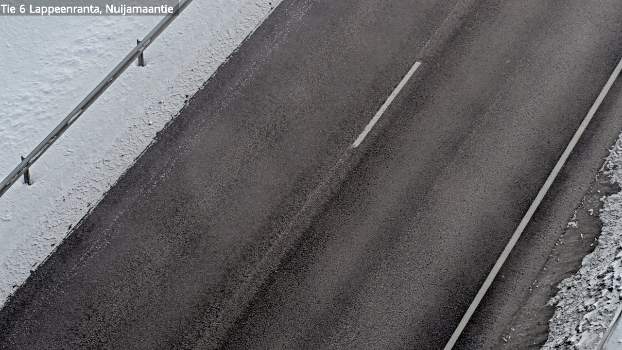 Weather Camera Image Väg 6 Villmanstrand, Nuijamaantie, Lappeenranta, Etelä-Karjala