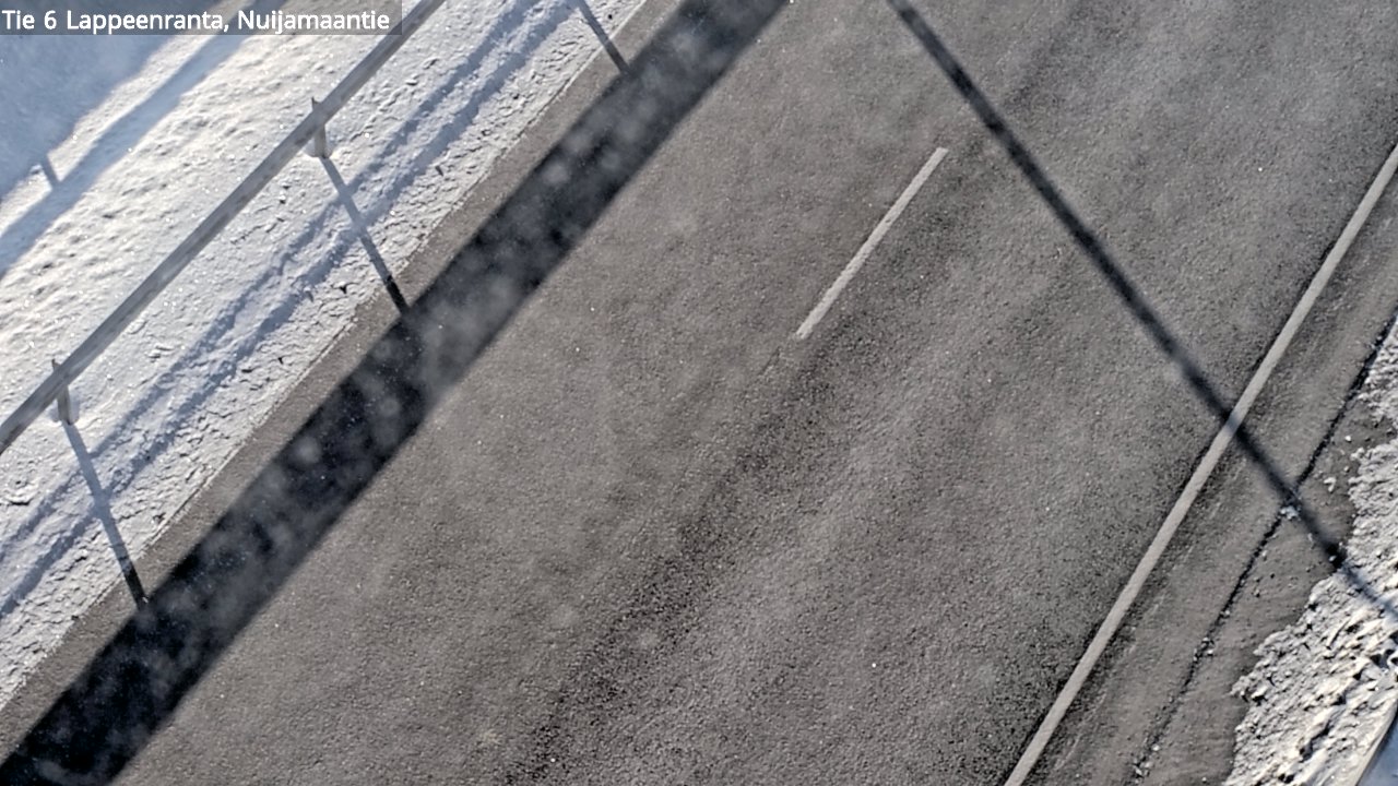 Weather Camera Image Road 6 Lappeenranta, Nuijamaantie, Lappeenranta, Etelä-Karjala