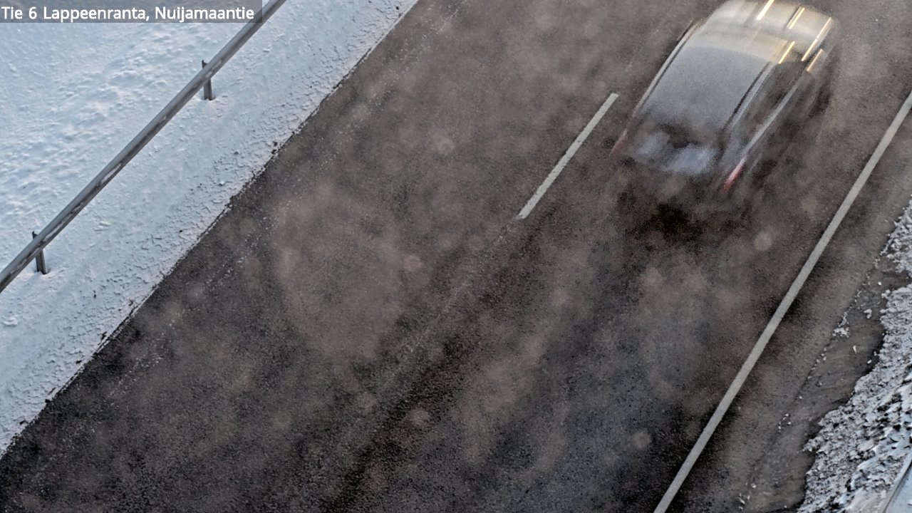 Weather Camera Image Väg 6 Villmanstrand, Nuijamaantie, Lappeenranta, Etelä-Karjala