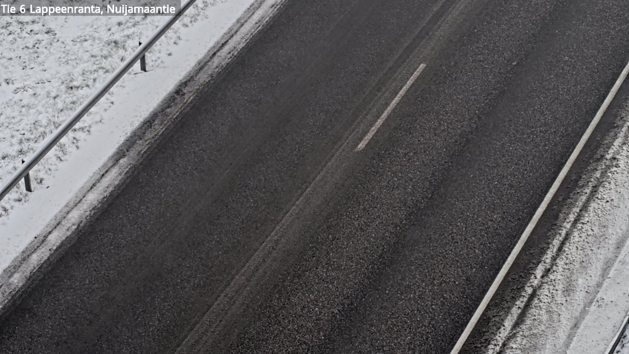 Weather Camera Image Väg 6 Villmanstrand, Nuijamaantie, Lappeenranta, Etelä-Karjala