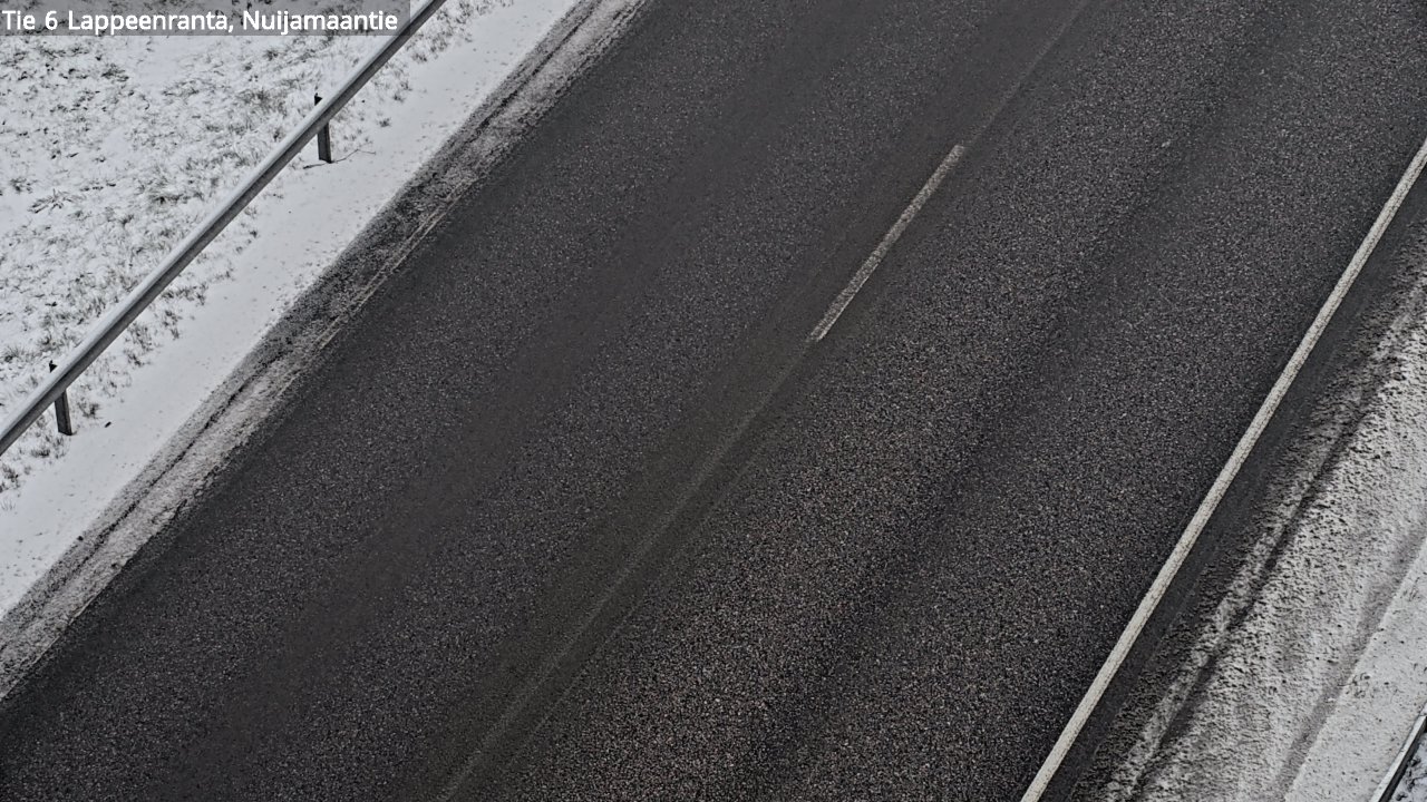 Weather Camera Image Väg 6 Villmanstrand, Nuijamaantie, Lappeenranta, Etelä-Karjala