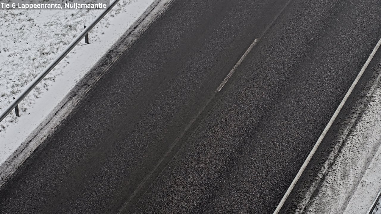 Weather Camera Image Väg 6 Villmanstrand, Nuijamaantie, Lappeenranta, Etelä-Karjala
