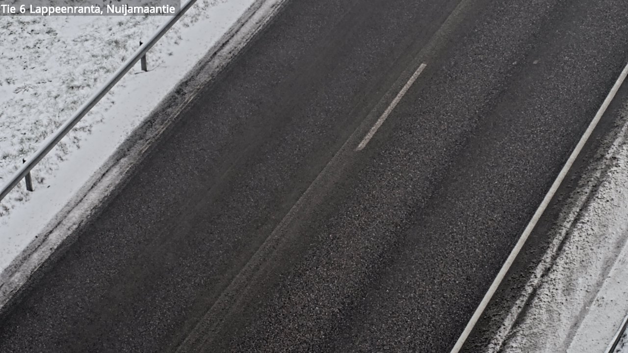 Weather Camera Image Väg 6 Villmanstrand, Nuijamaantie, Lappeenranta, Etelä-Karjala