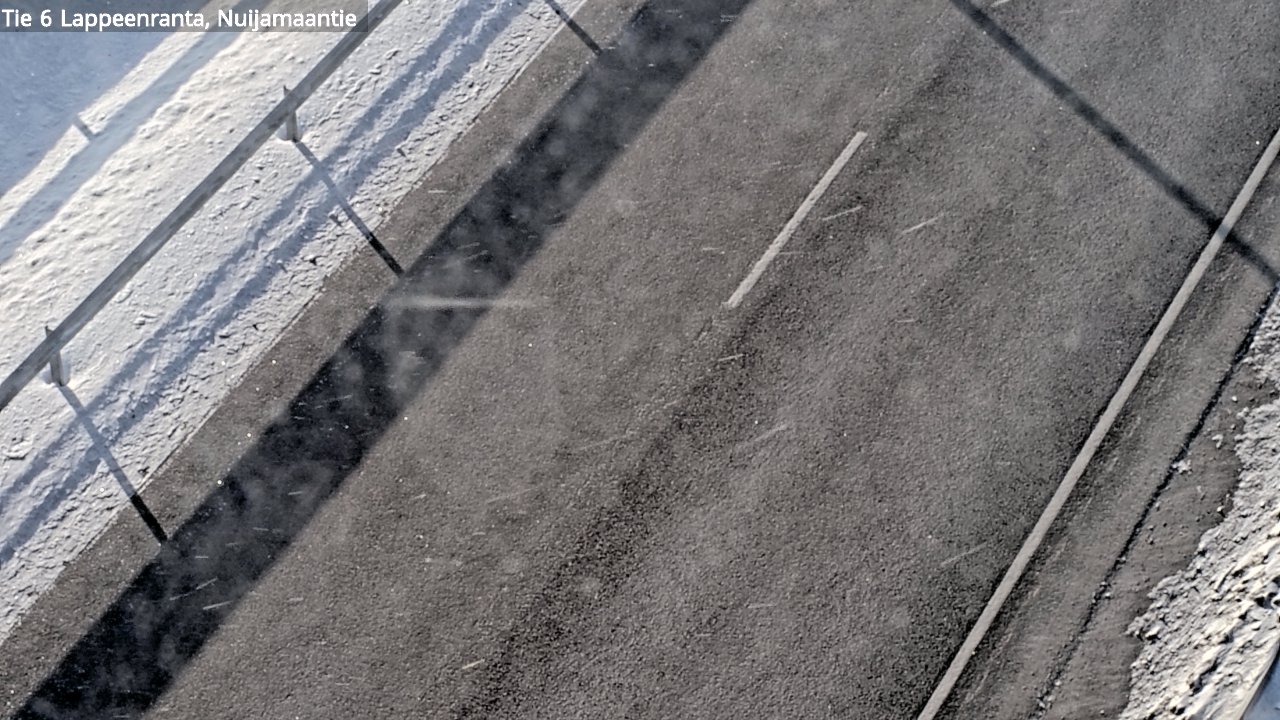 Weather Camera Image Road 6 Lappeenranta, Nuijamaantie, Lappeenranta, Etelä-Karjala