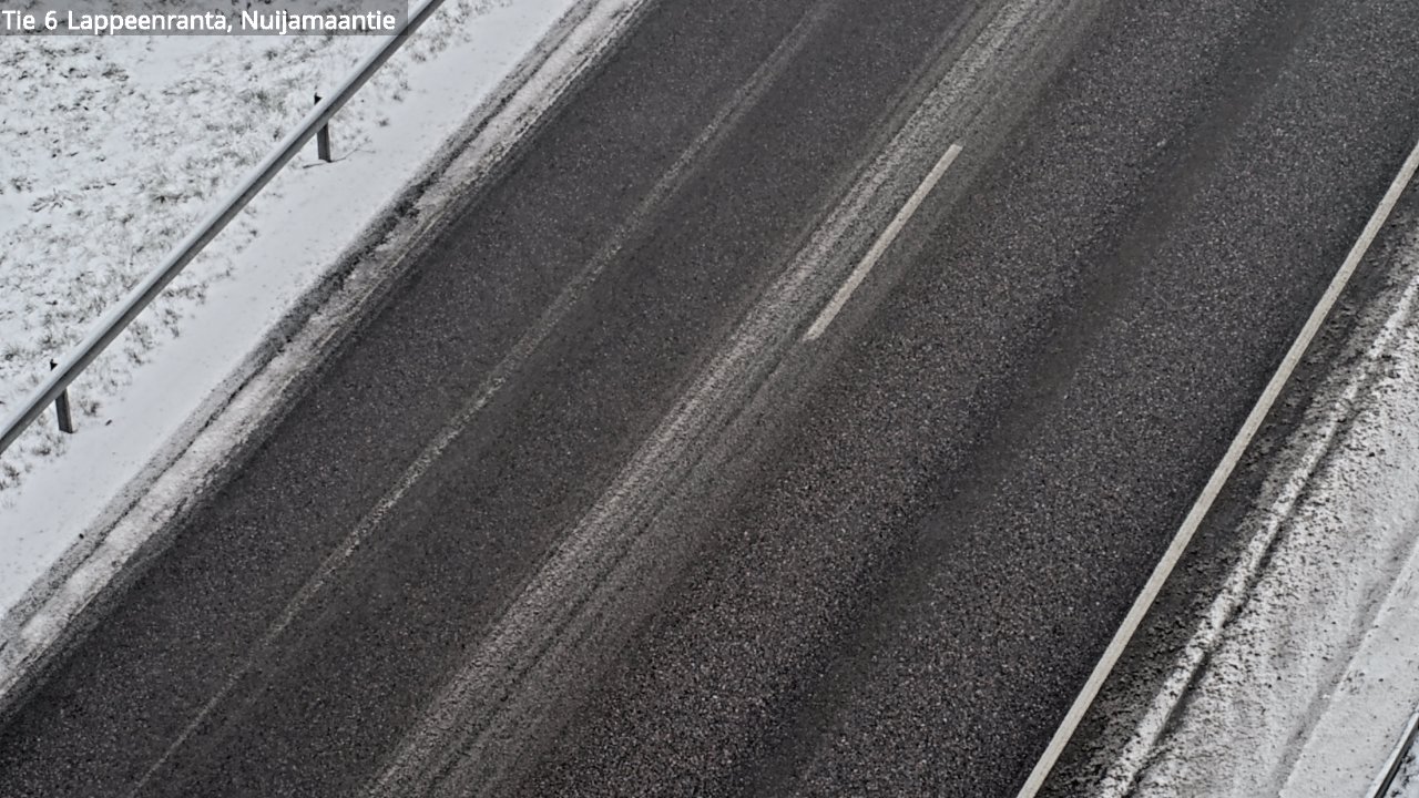 Weather Camera Image Väg 6 Villmanstrand, Nuijamaantie, Lappeenranta, Etelä-Karjala