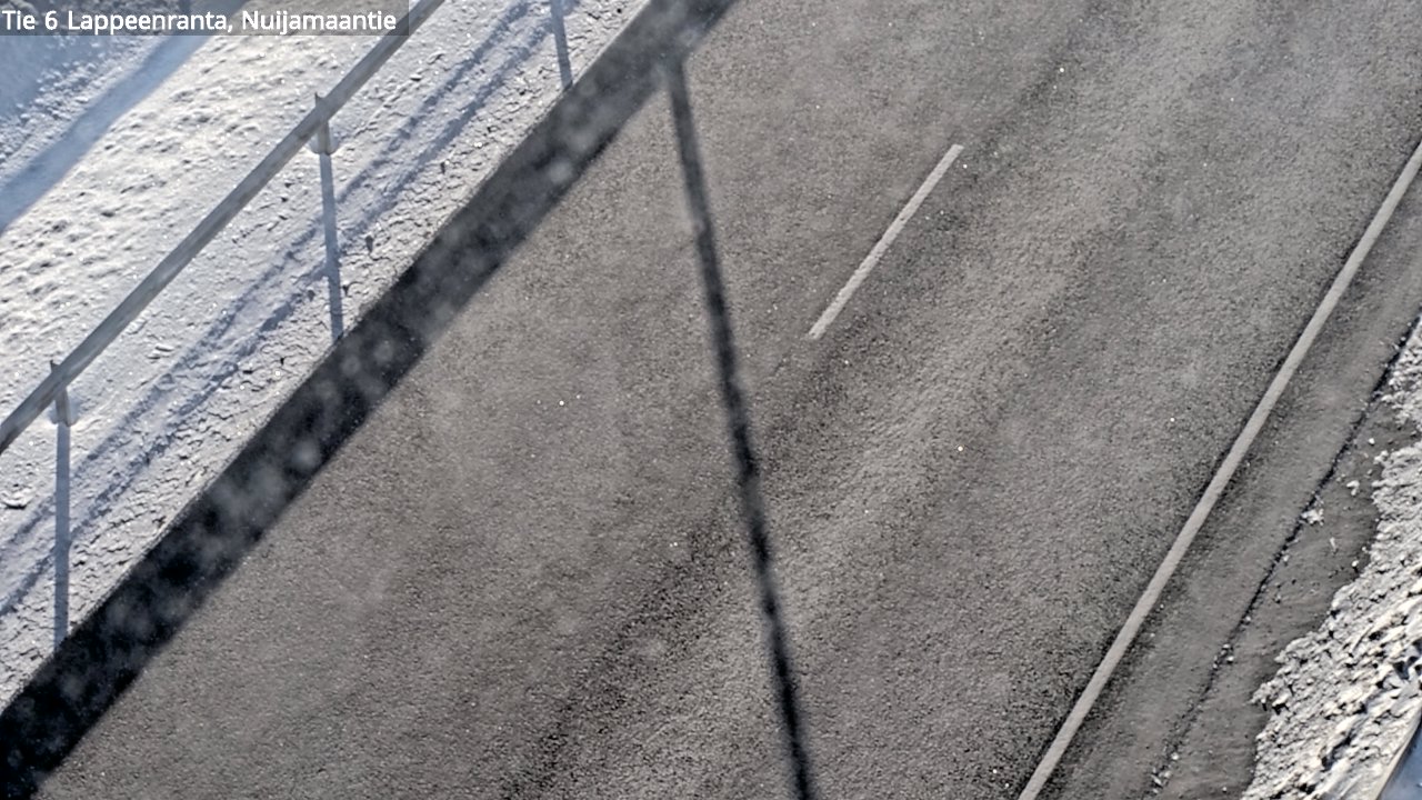 Weather Camera Image Road 6 Lappeenranta, Nuijamaantie, Lappeenranta, Etelä-Karjala