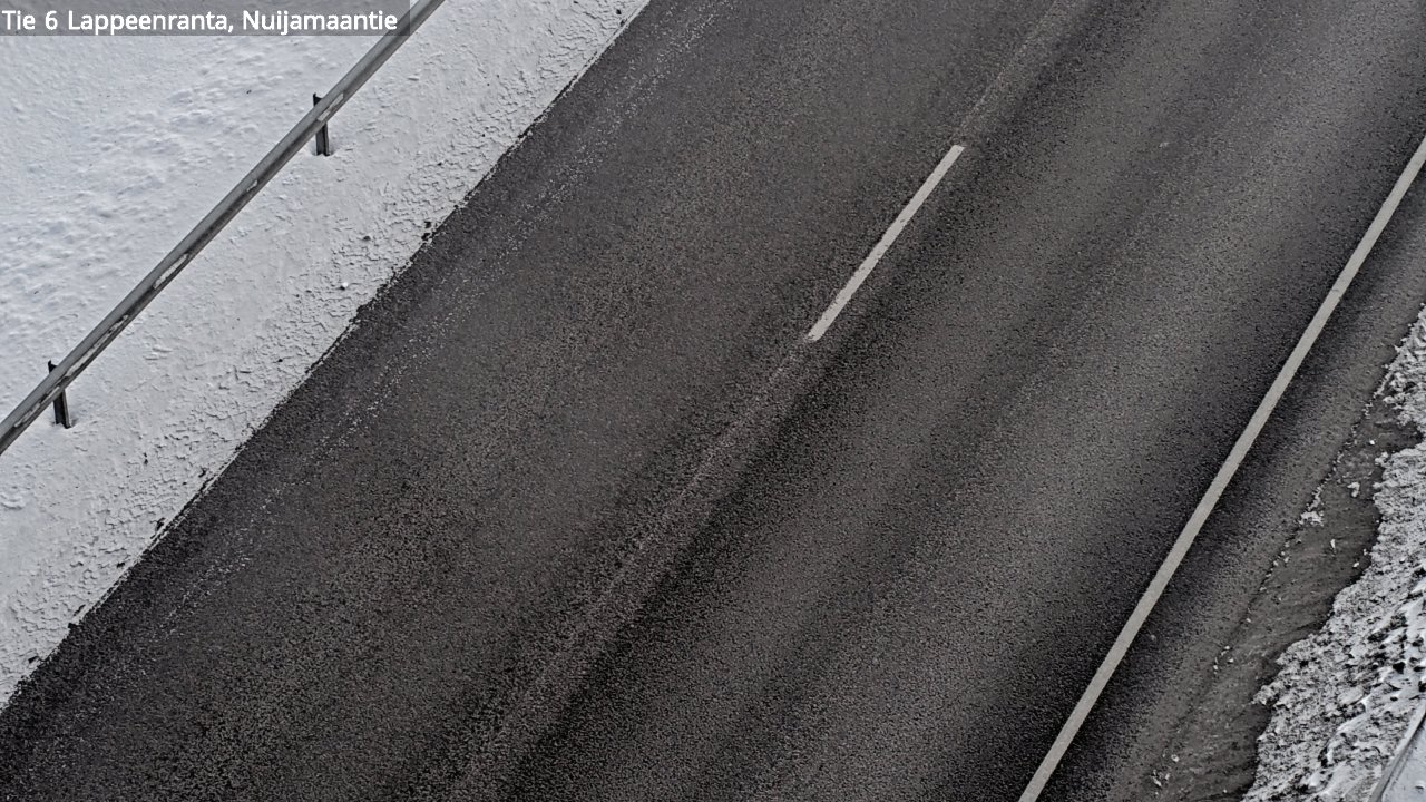 Weather Camera Image Väg 6 Villmanstrand, Nuijamaantie, Lappeenranta, Etelä-Karjala