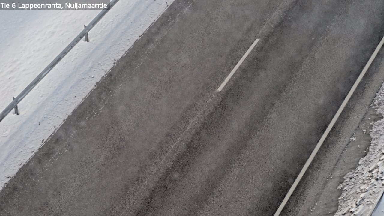 Weather Camera Image Road 6 Lappeenranta, Nuijamaantie, Lappeenranta, Etelä-Karjala
