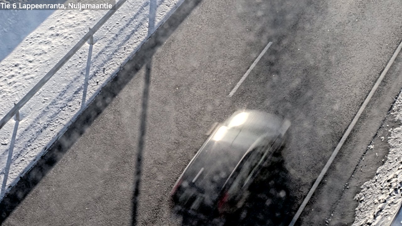 Weather Camera Image Road 6 Lappeenranta, Nuijamaantie, Lappeenranta, Etelä-Karjala