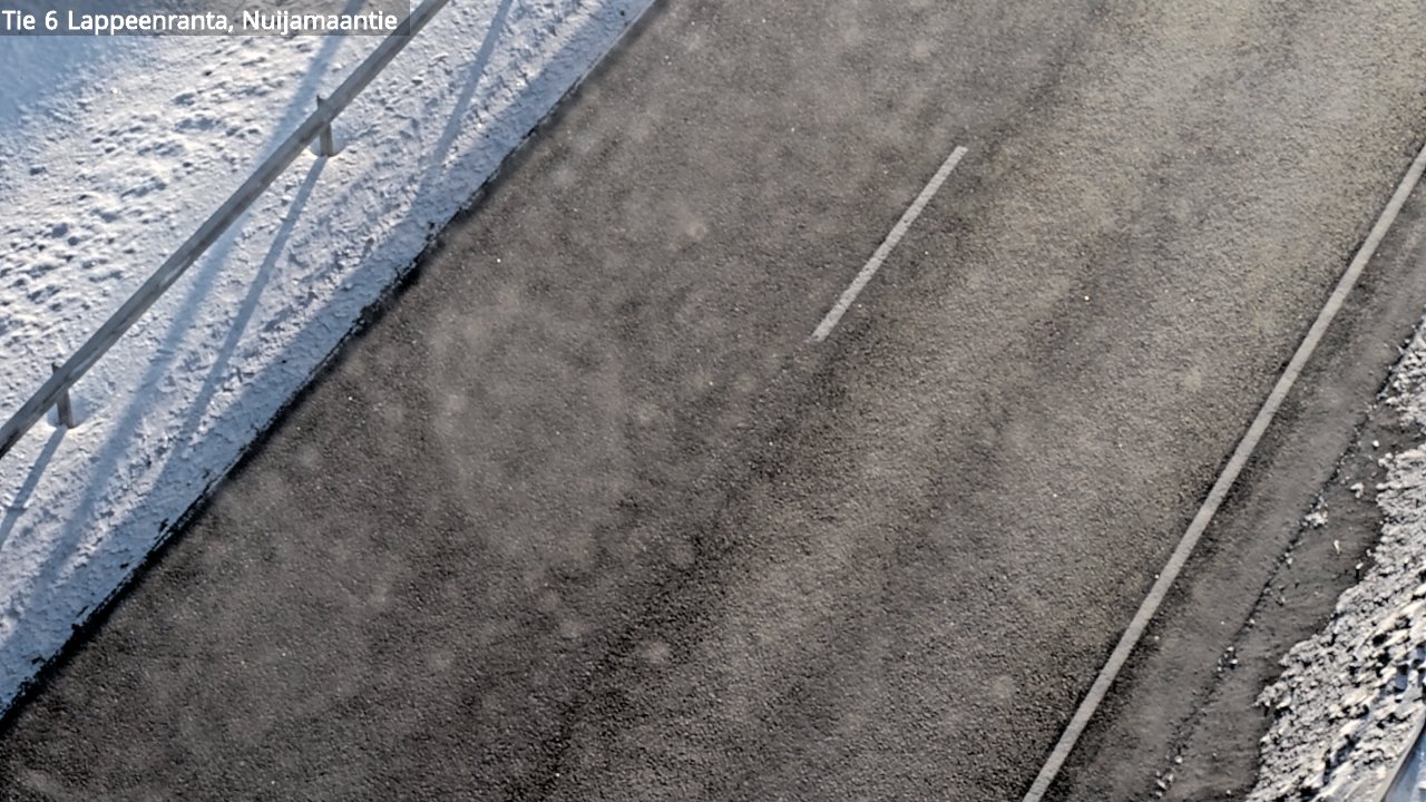 Weather Camera Image Road 6 Lappeenranta, Nuijamaantie, Lappeenranta, Etelä-Karjala