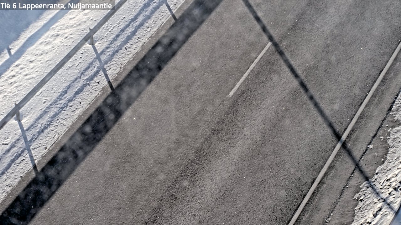Weather Camera Image Road 6 Lappeenranta, Nuijamaantie, Lappeenranta, Etelä-Karjala