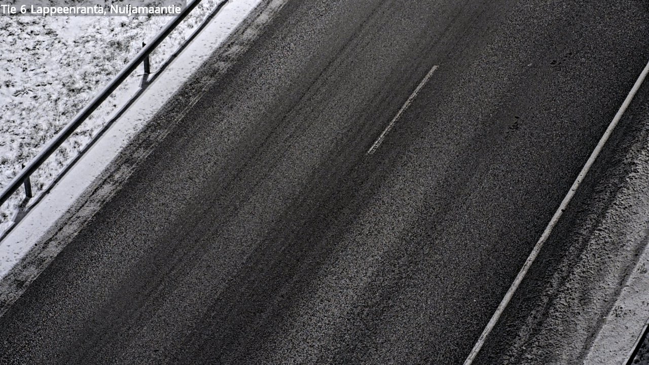Weather Camera Image Väg 6 Villmanstrand, Nuijamaantie, Lappeenranta, Etelä-Karjala