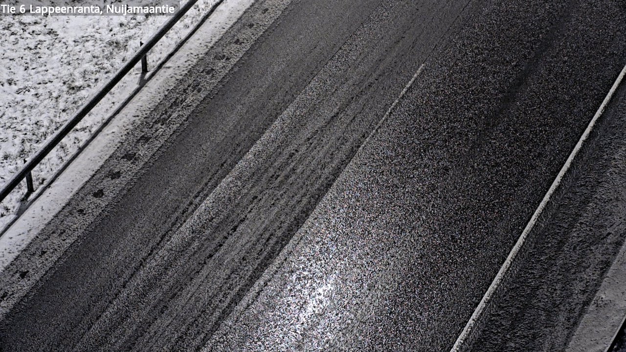 Weather Camera Image Väg 6 Villmanstrand, Nuijamaantie, Lappeenranta, Etelä-Karjala