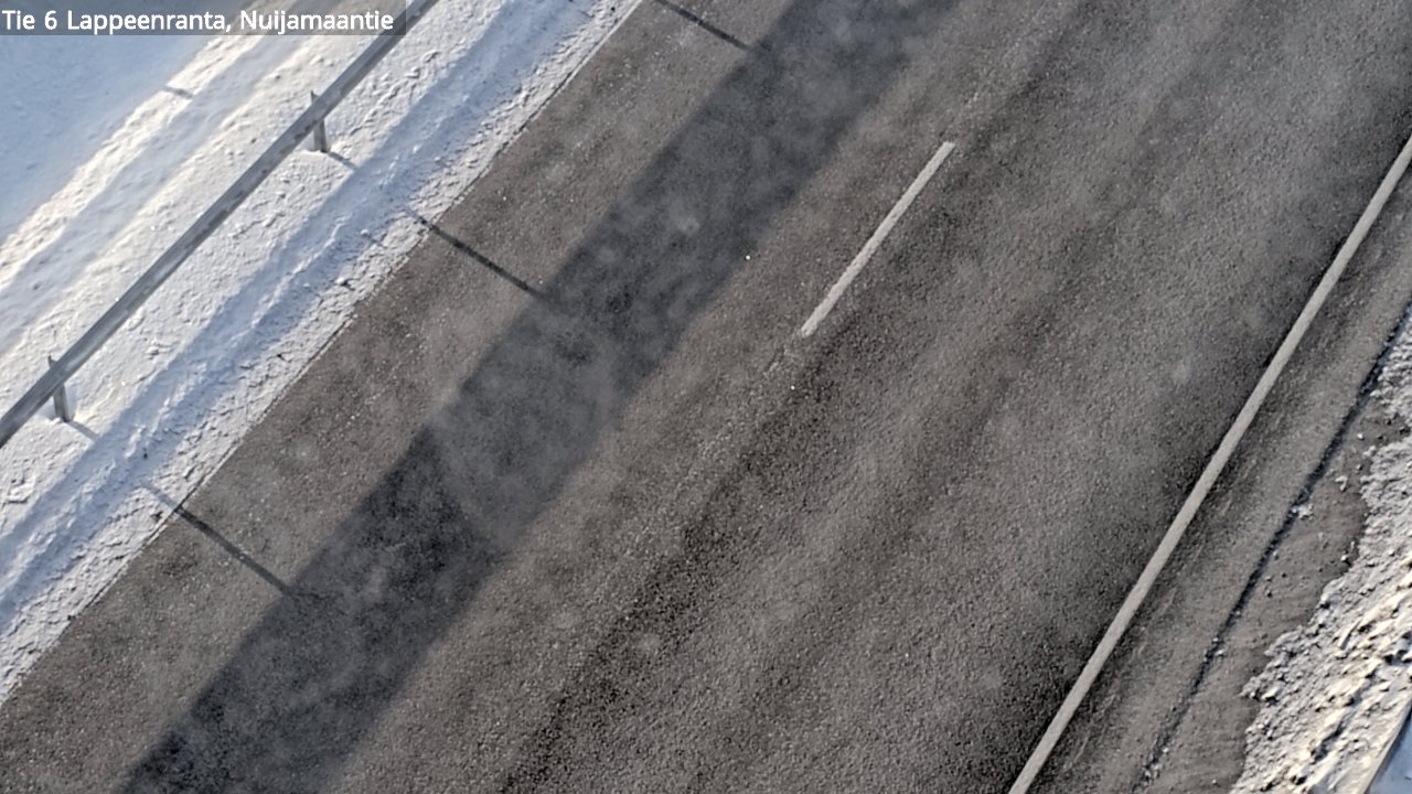 Weather Camera Image Road 6 Lappeenranta, Nuijamaantie, Lappeenranta, Etelä-Karjala