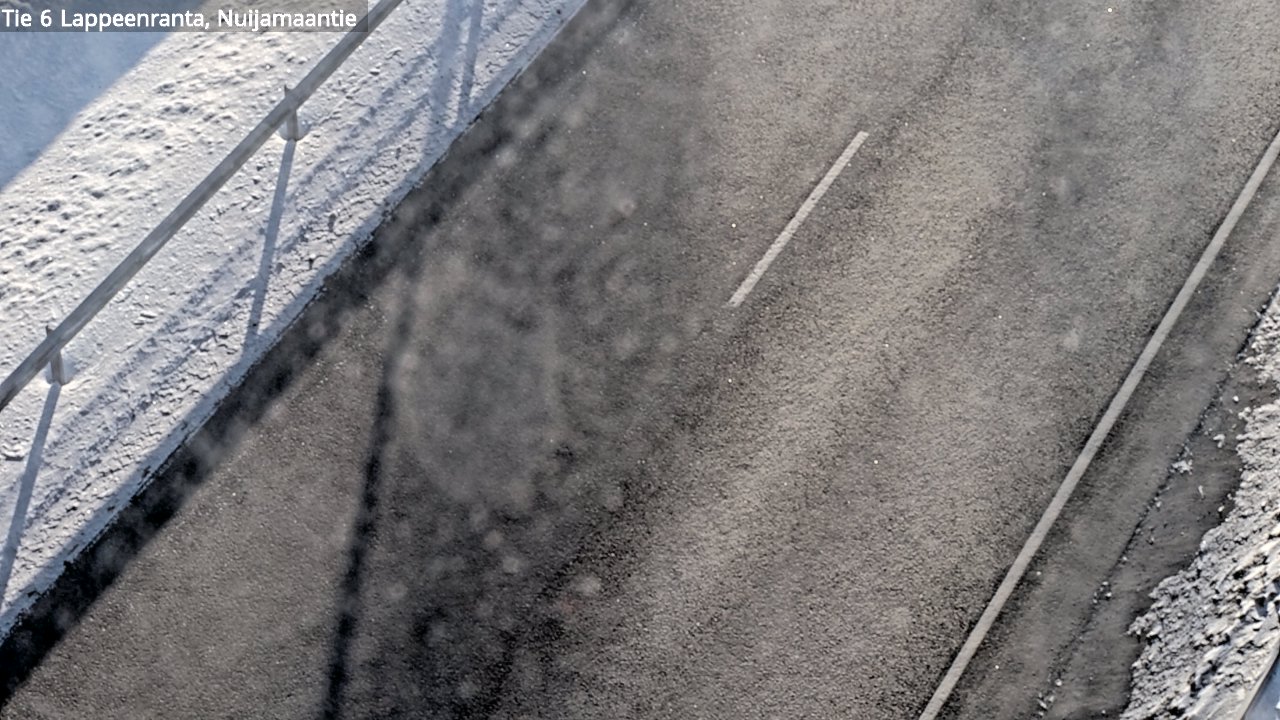 Weather Camera Image Road 6 Lappeenranta, Nuijamaantie, Lappeenranta, Etelä-Karjala