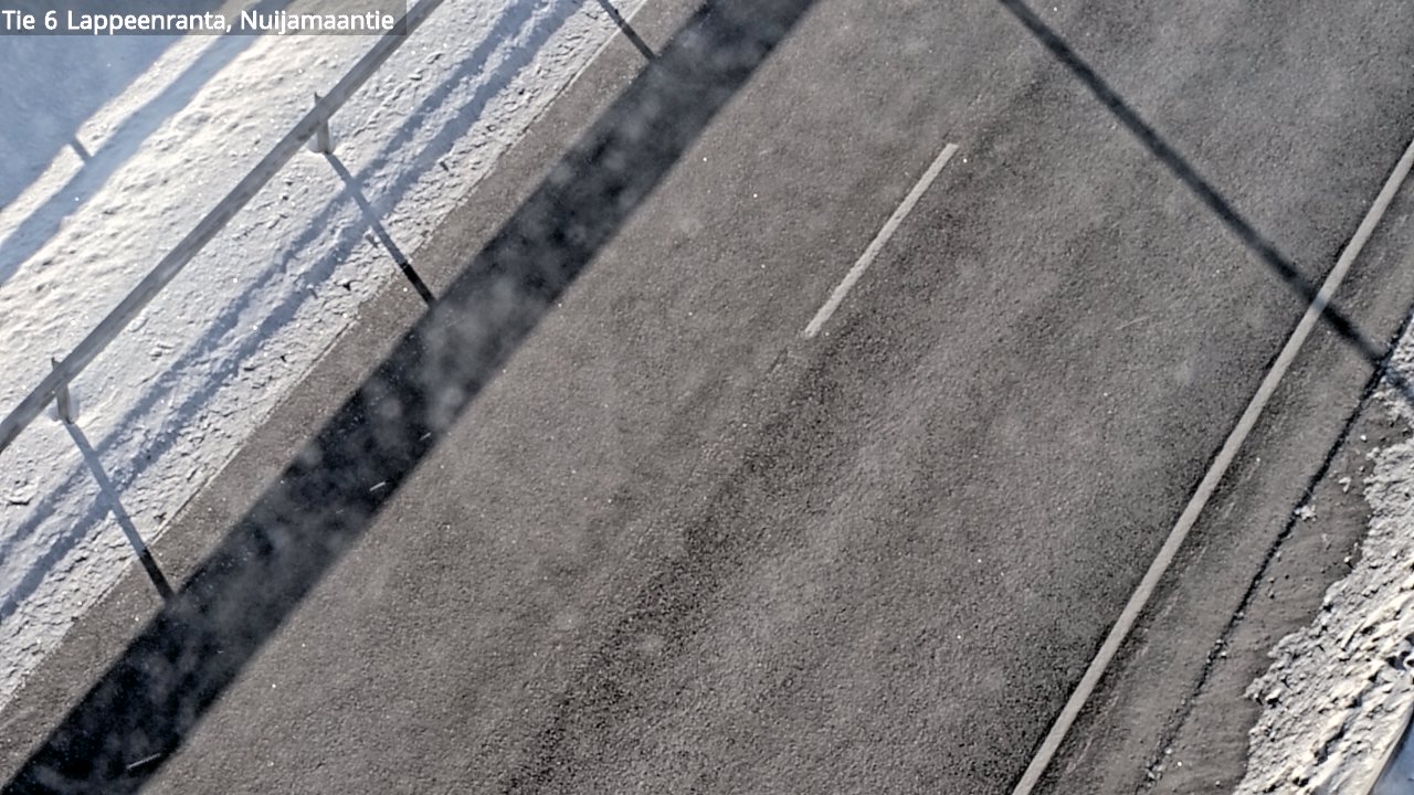 Weather Camera Image Road 6 Lappeenranta, Nuijamaantie, Lappeenranta, Etelä-Karjala
