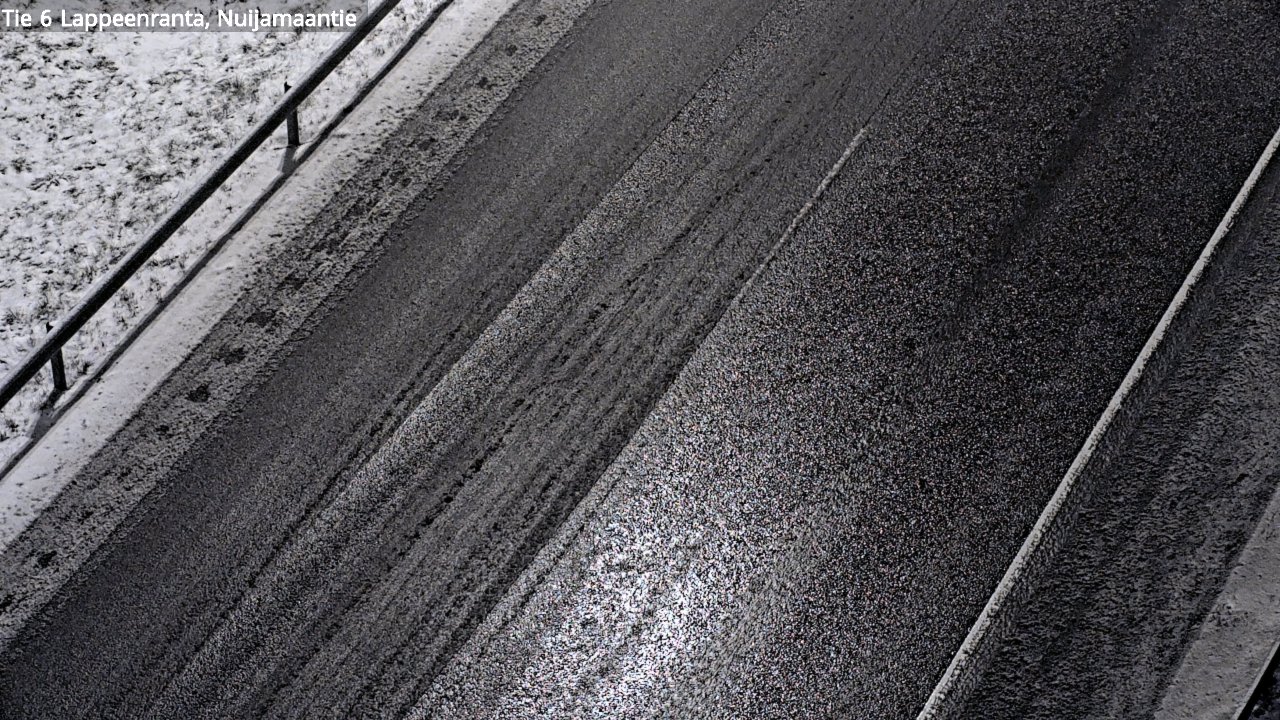 Weather Camera Image Väg 6 Villmanstrand, Nuijamaantie, Lappeenranta, Etelä-Karjala