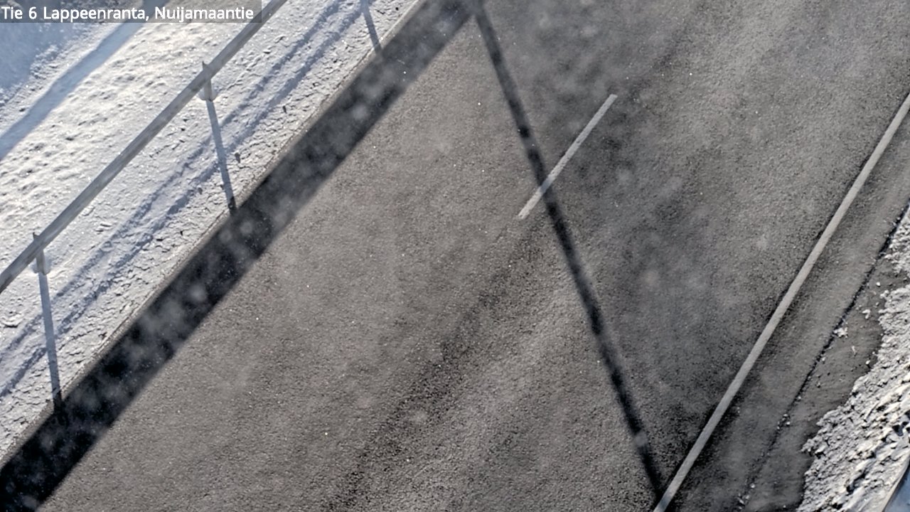Weather Camera Image Road 6 Lappeenranta, Nuijamaantie, Lappeenranta, Etelä-Karjala