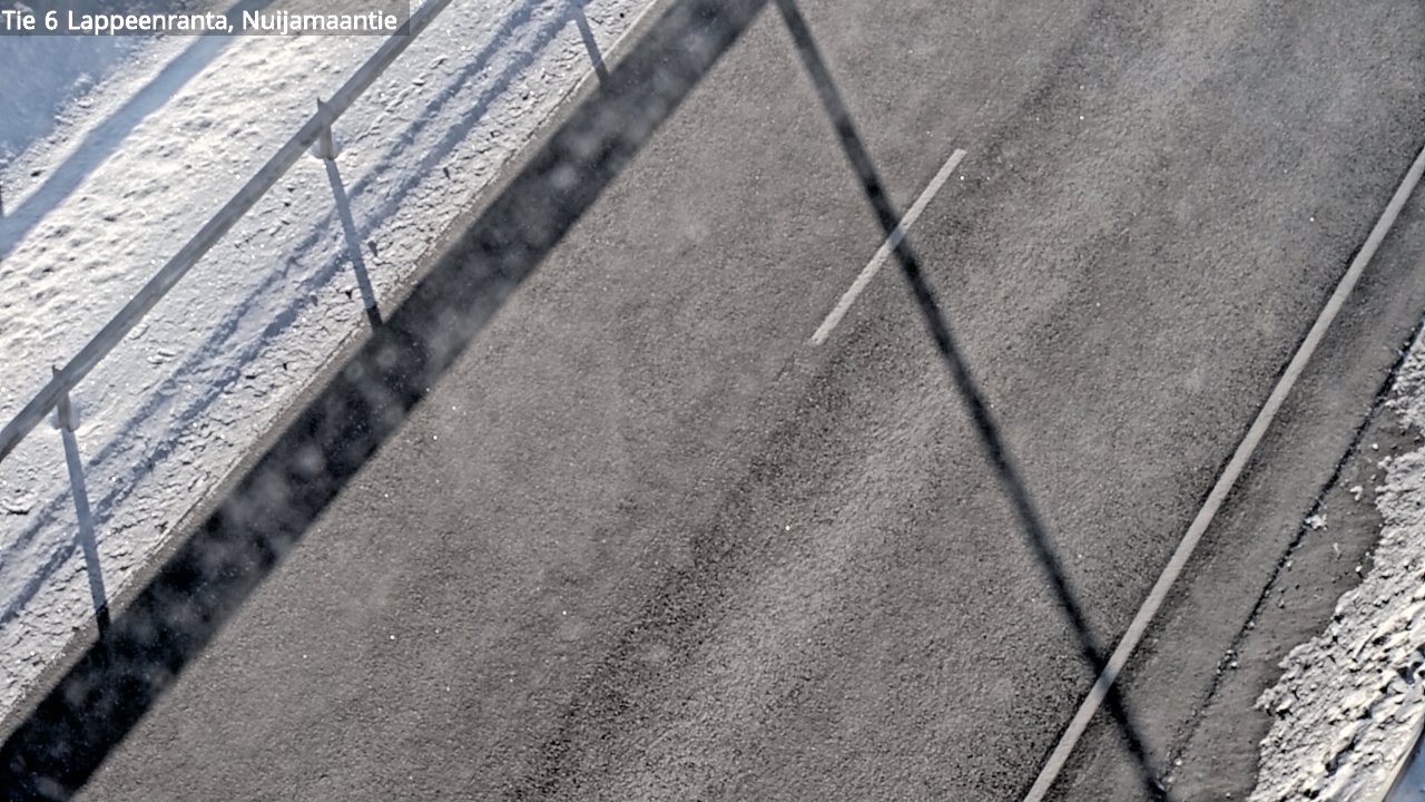 Weather Camera Image Road 6 Lappeenranta, Nuijamaantie, Lappeenranta, Etelä-Karjala